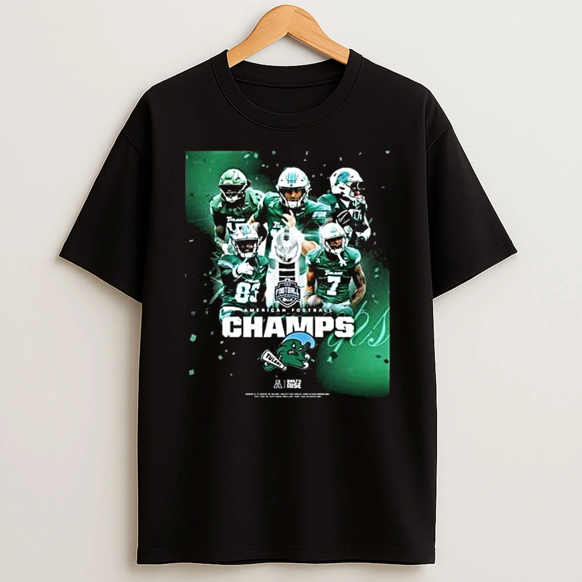 Tulane Football Champions 2025 American Football Championship T Shirt