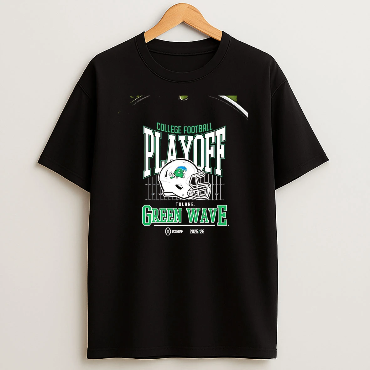 Tulane Green Wave 2025 26 College Football Playoff Cfp Helmet Chriast T Shirt
