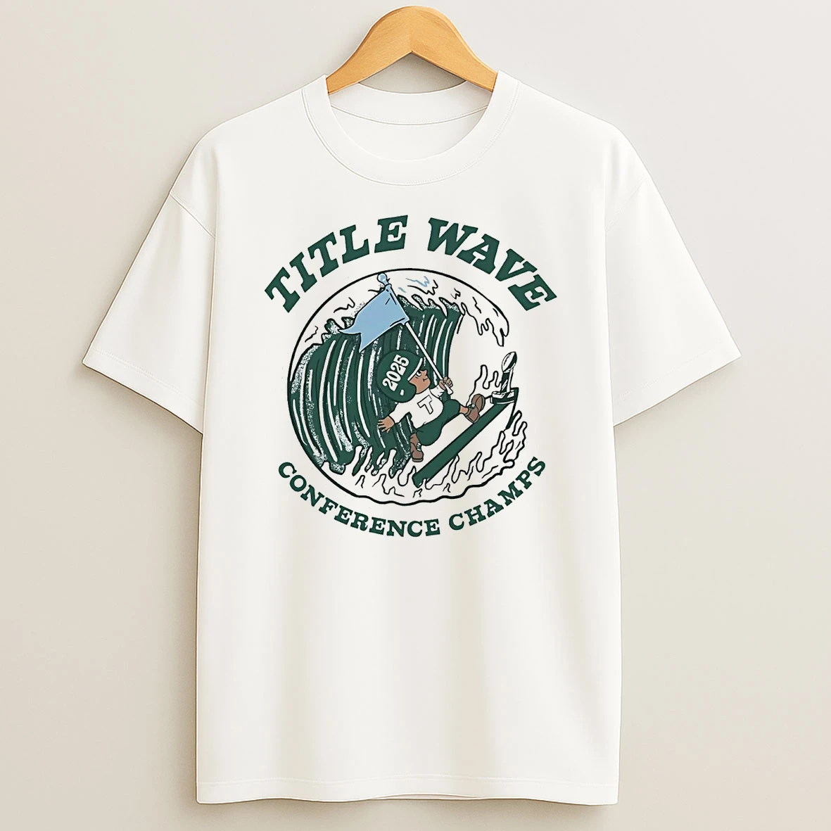Tulane Green Wave 2025 Title Wave Conference Champs T Shirt