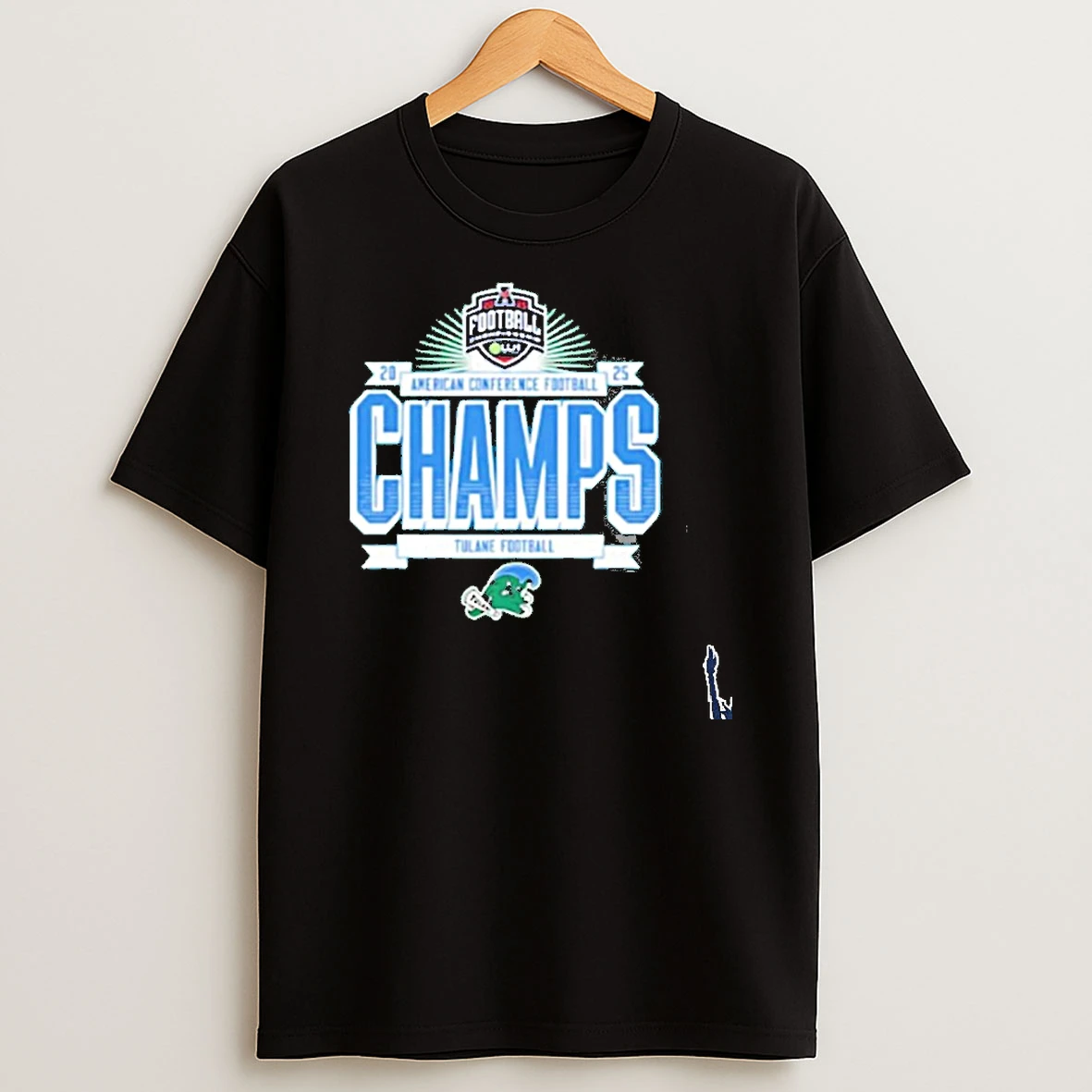 Tulane Green Wave American Conference Football Champions 2025 T Shirt