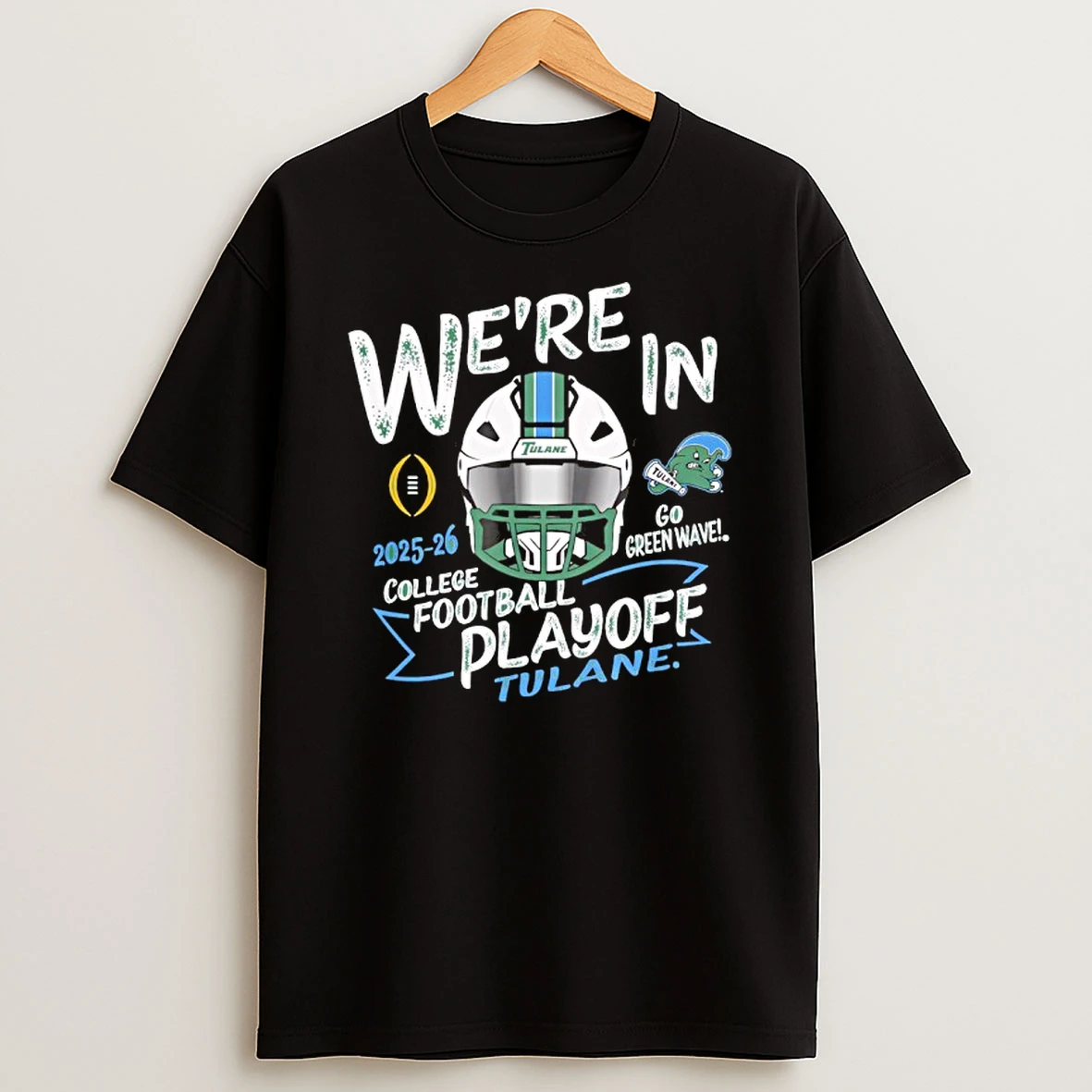 Tulane Green Wave Cfp College Football Playoff 2025 2026 T Shirt