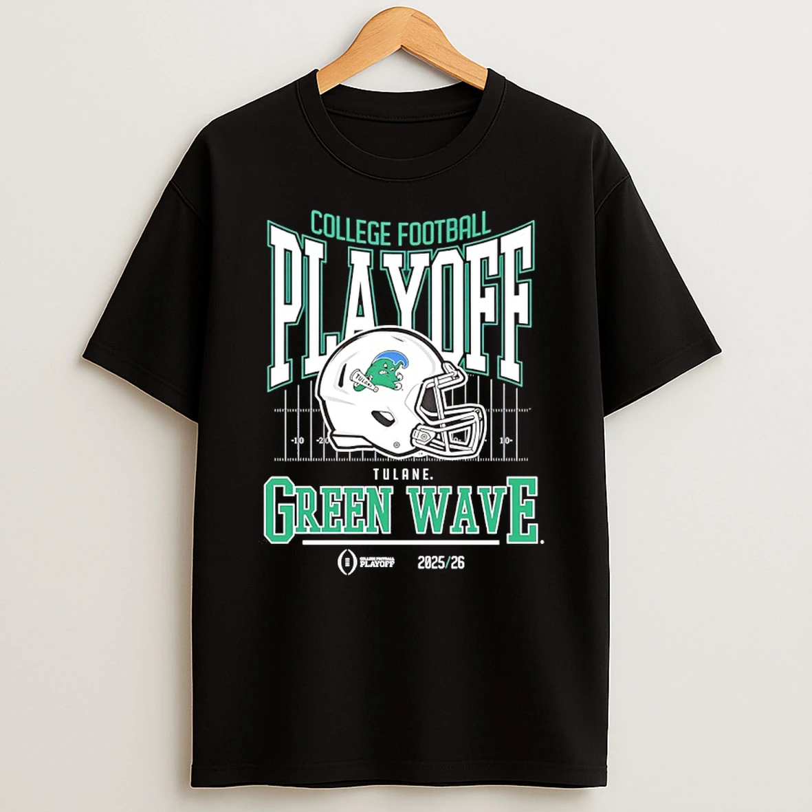 Tulane Green Wave College Football Playoff 2025 26 Helmet T Shirt