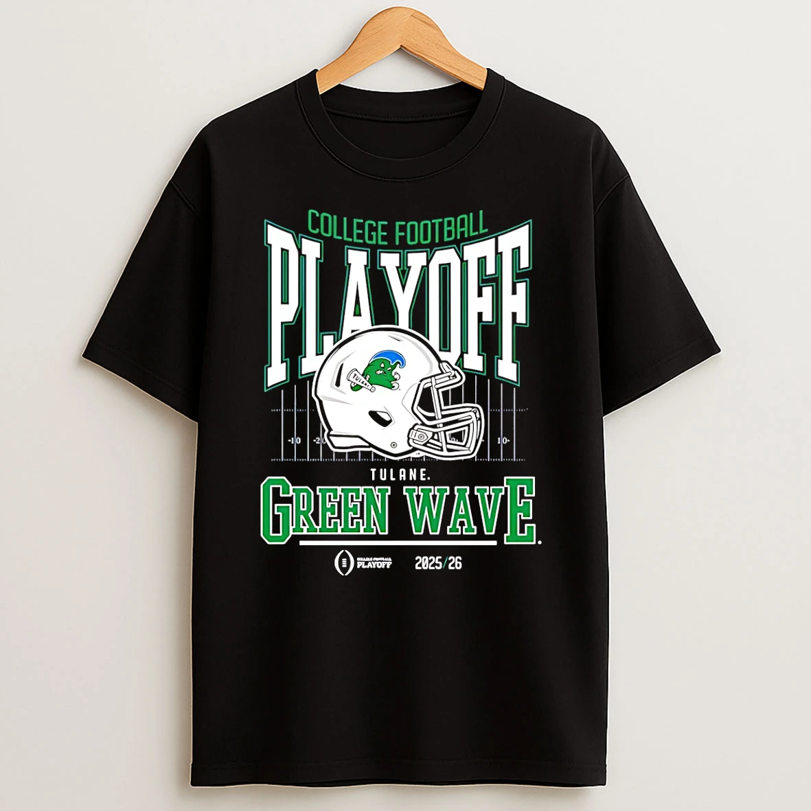 Tulane Green Wave College Football Playoff Bound 2025 26 Helmet T Shirt