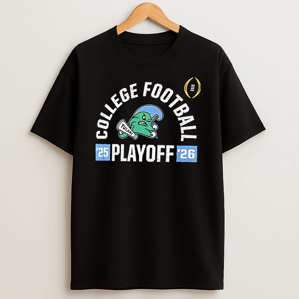 Tulane Green Wave College Football Playoff Touchdown Glory 2025 26 T Shirt
