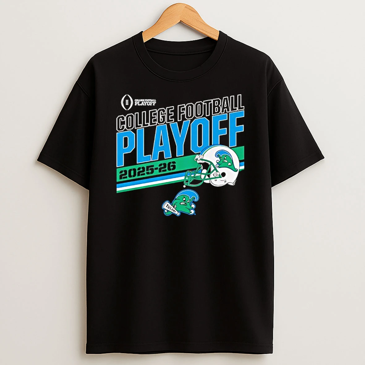 Tulane Green Wave Football 2025 College Football Playoff T Shirt
