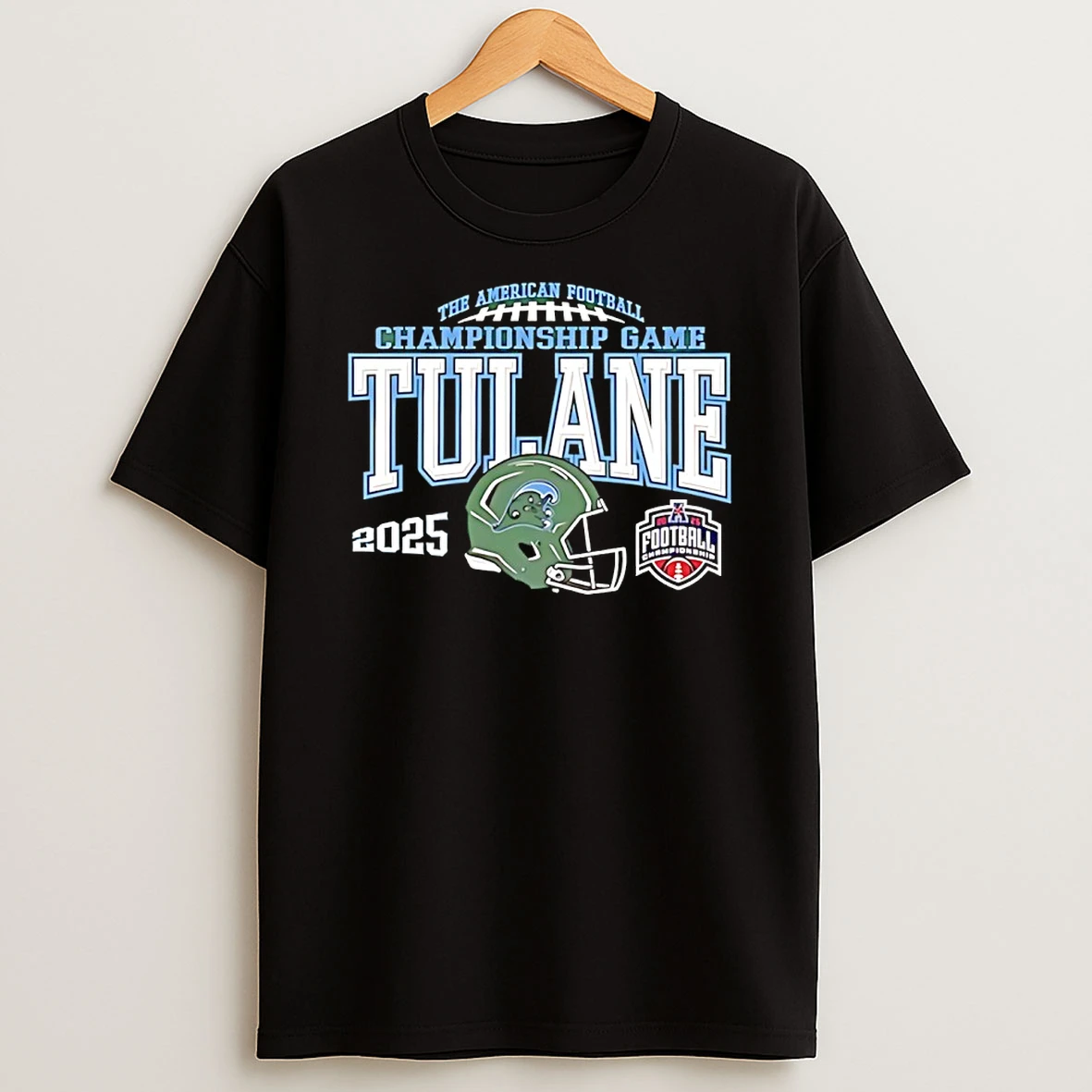 Tulane Green Wave Green 2025 Acc Football Championship Game T Shirt