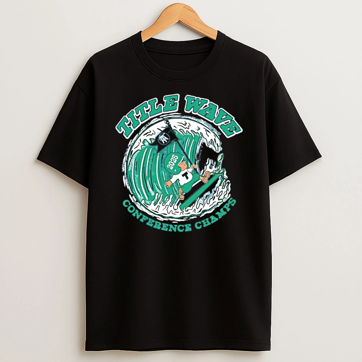 Tulane Green Wave Title Wave 2025 Conference Champions T Shirt