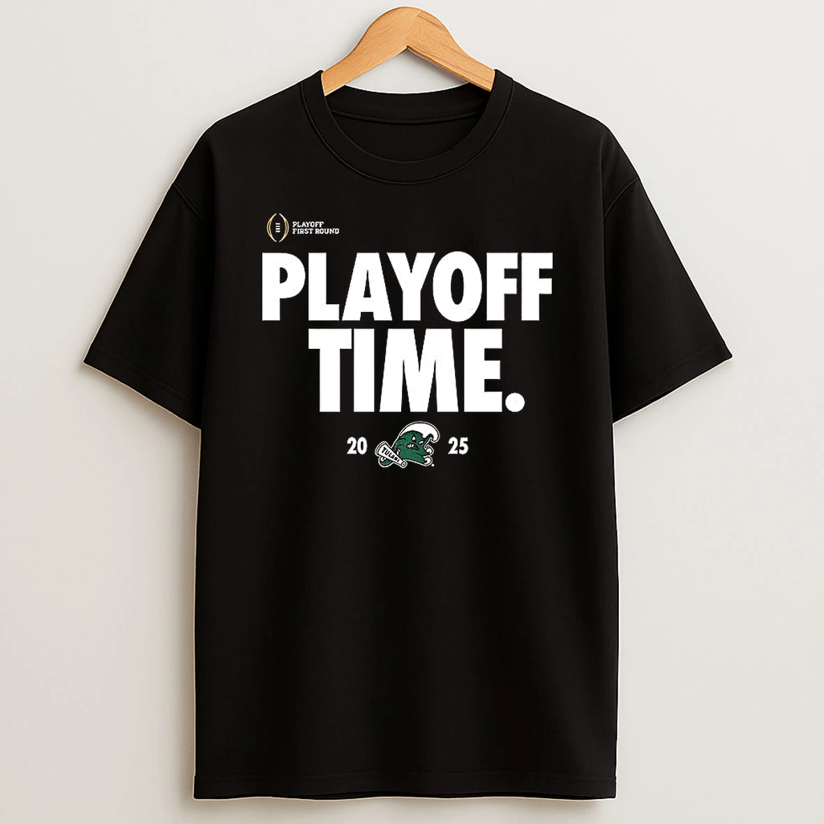 Tulane Green Wave Playoff Time Logo T Shirt