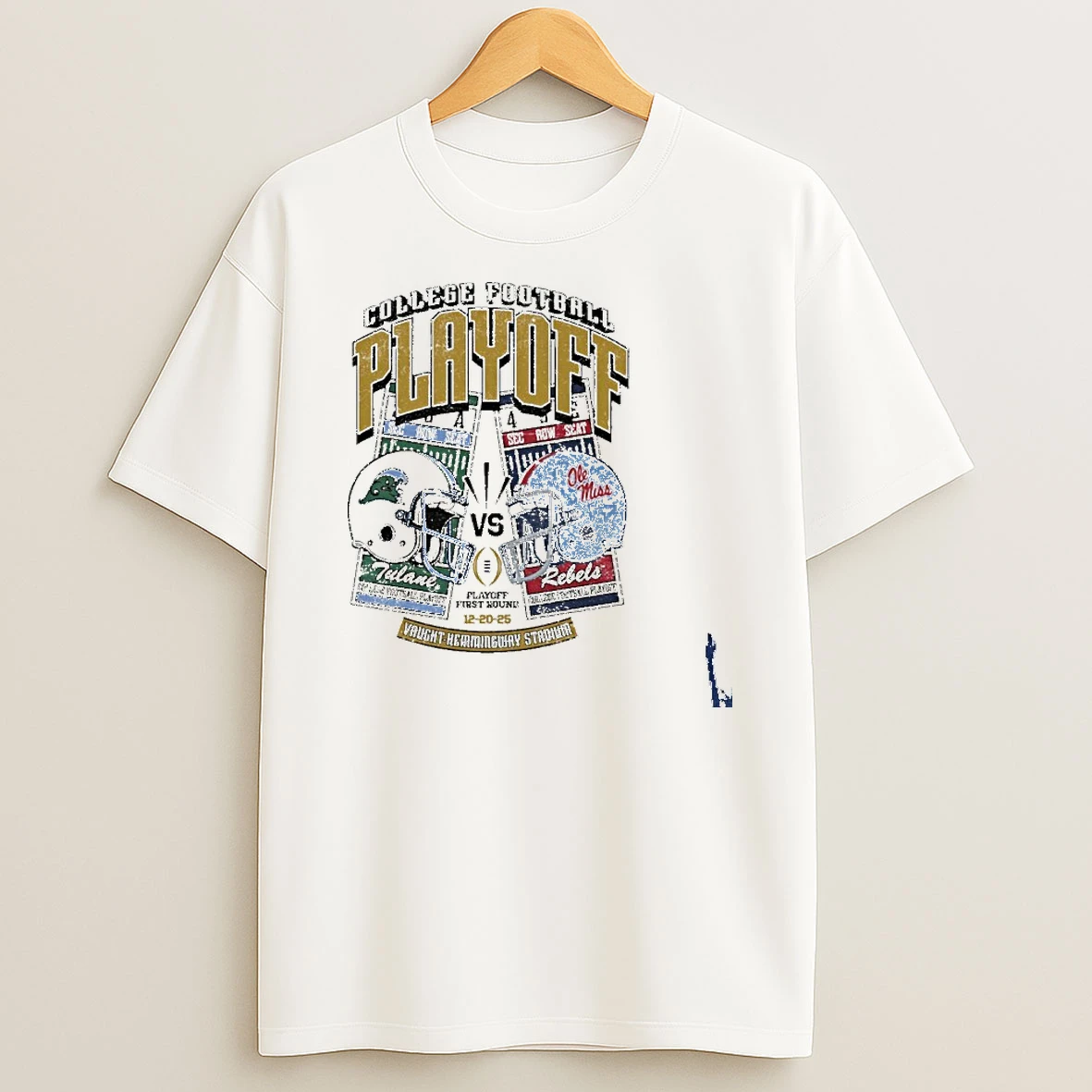 Tulane Vs Ole Miss College Football Playoff T Shirt