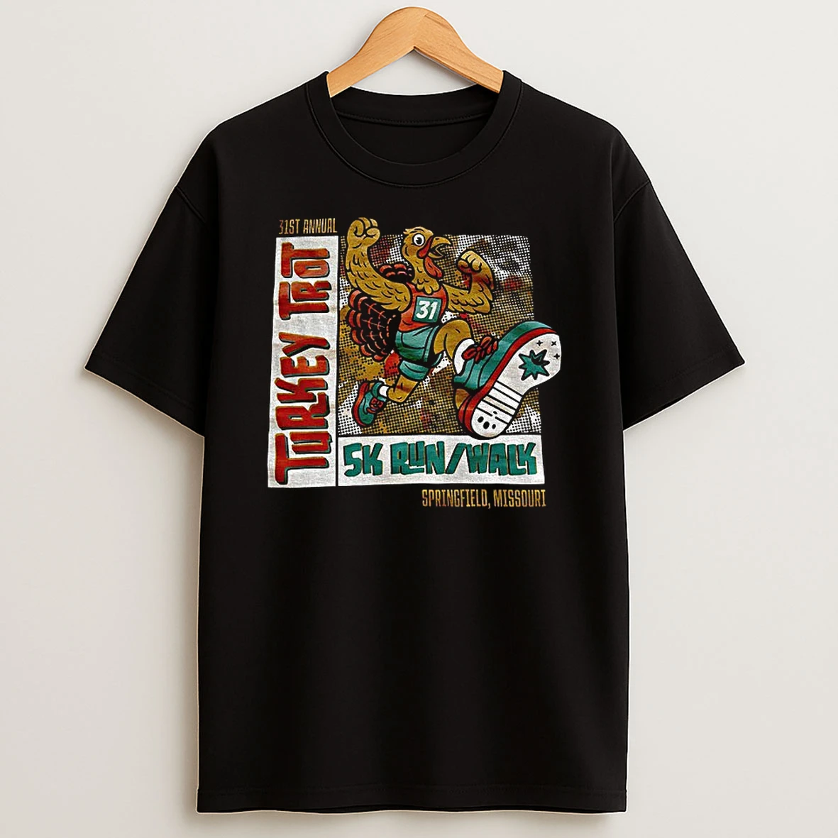 Turkey Trot 5k Run Walk 31st Annual Happy Thanksgiving 2025 T Shirt