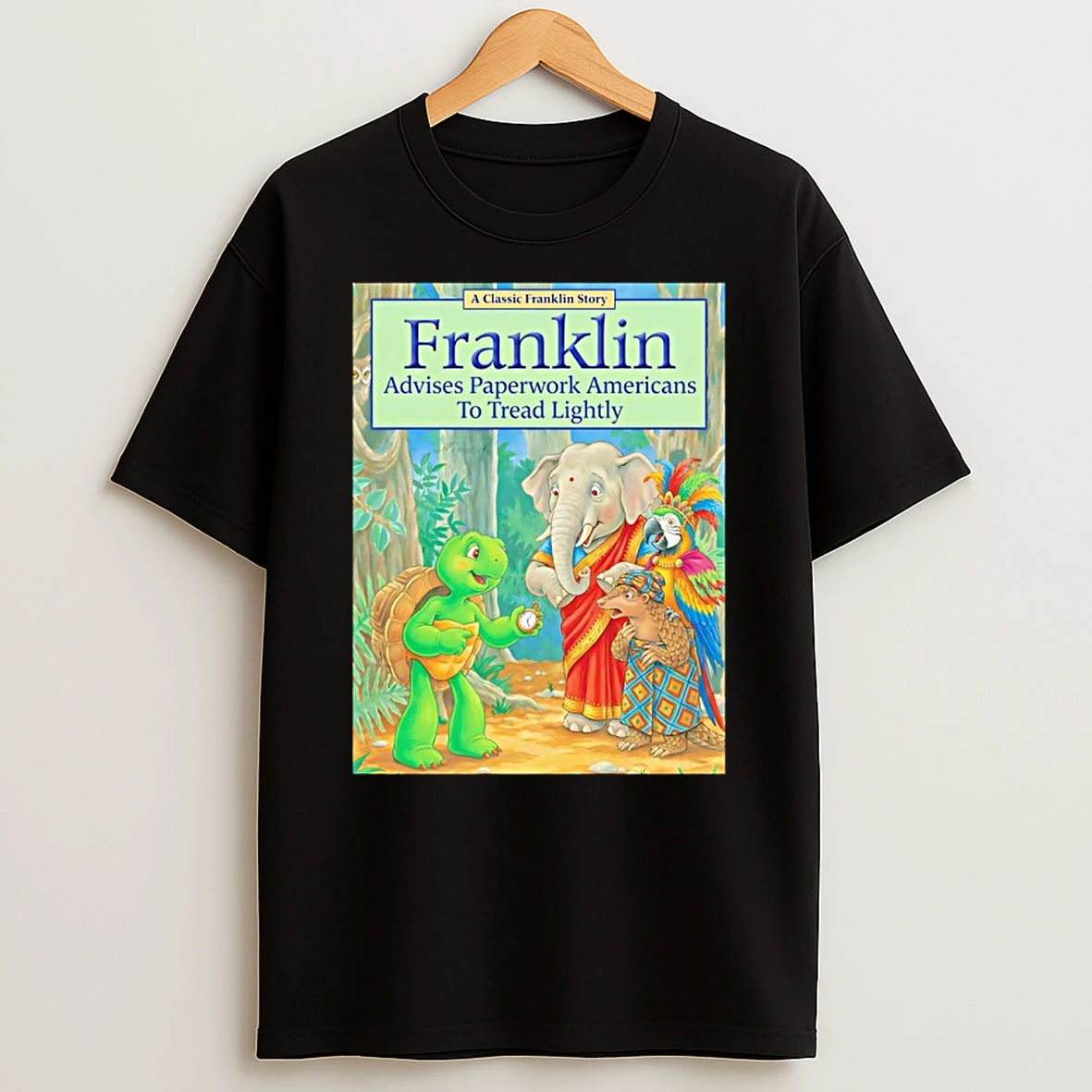 Turtle Franklin Advises Paperwork Americans To Tread Lightly Pete Hegseth Meme T Shirt