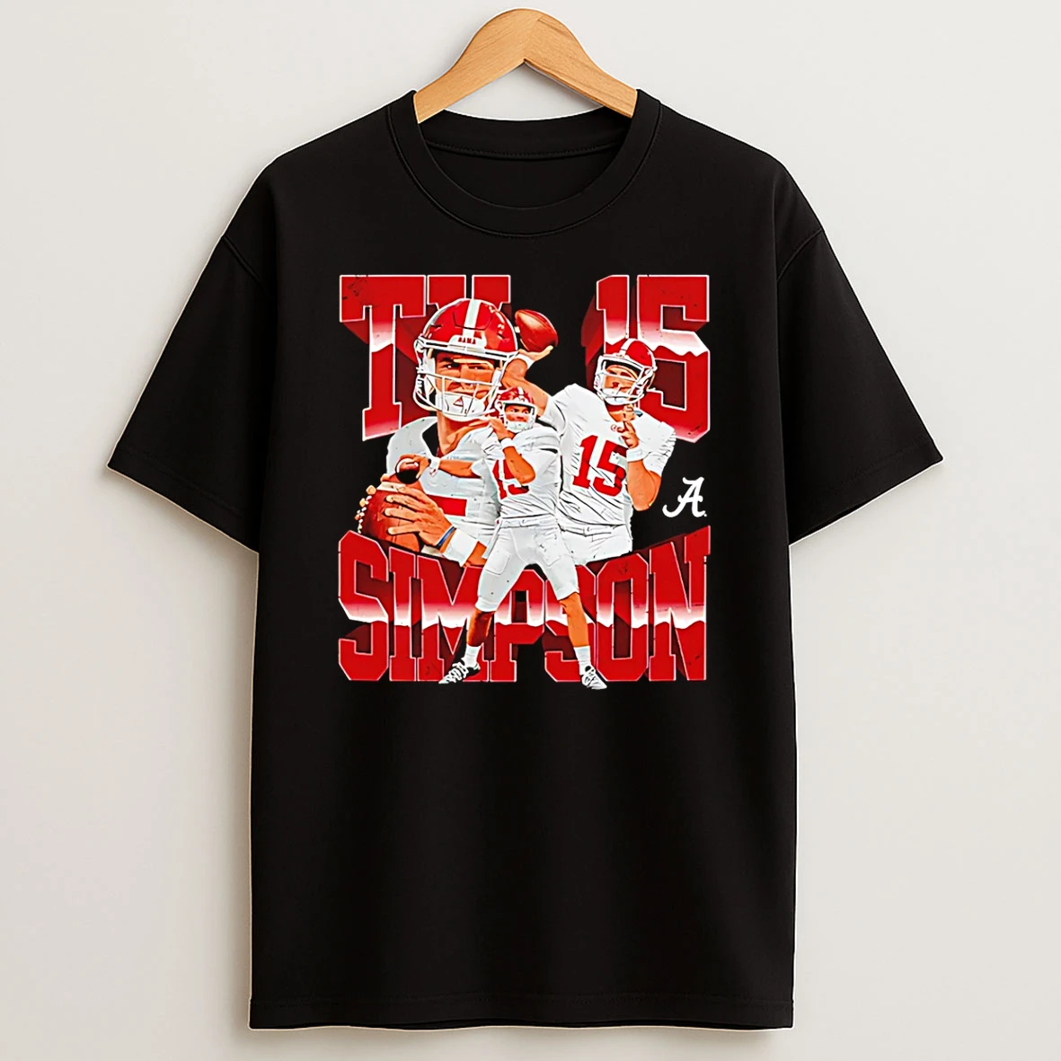Ty Simpson Alabama Football Ncaa Player Collage T Shirt