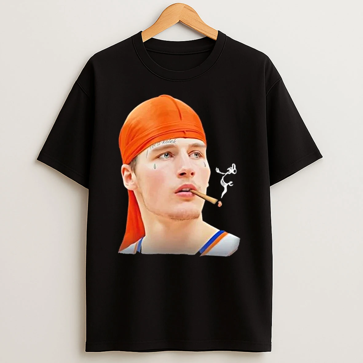 Tyler Kolek New York Knicks Gangsta Kolek Smoker T Shirt