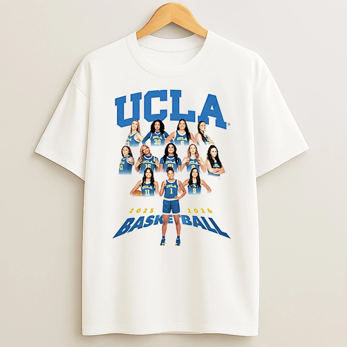 Ucla Womens Basketballb 2025 2026 Team Collage T Shirt