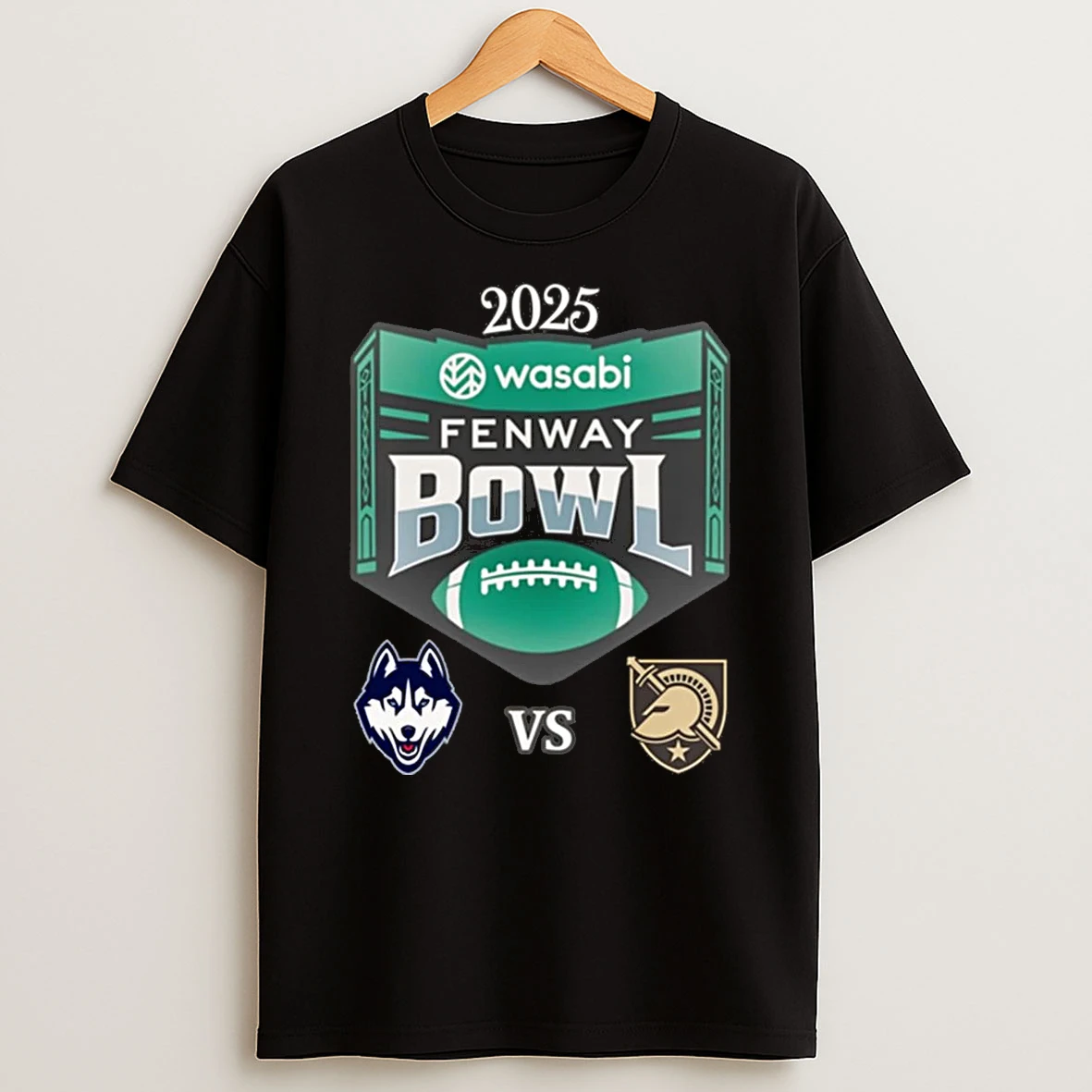 Uconn Huskies Vs Army Black Knights 2025 Fenway Bowl T Shirt