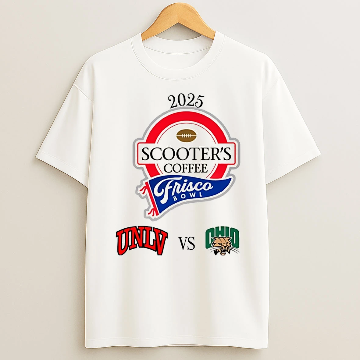 Unlv Rebels Vs Ohio Bobcats 2025 Frisco Bowl T Shirt