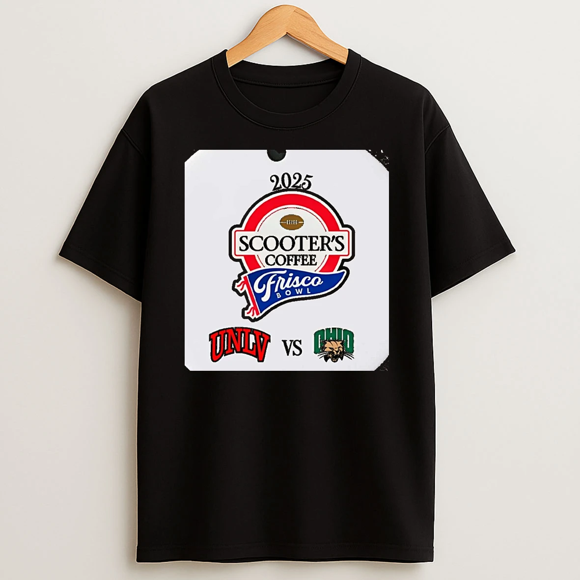 Unlv Rebels Vs Ohio Bobcats 2025 Frisco Bowl Christmas T Shirt