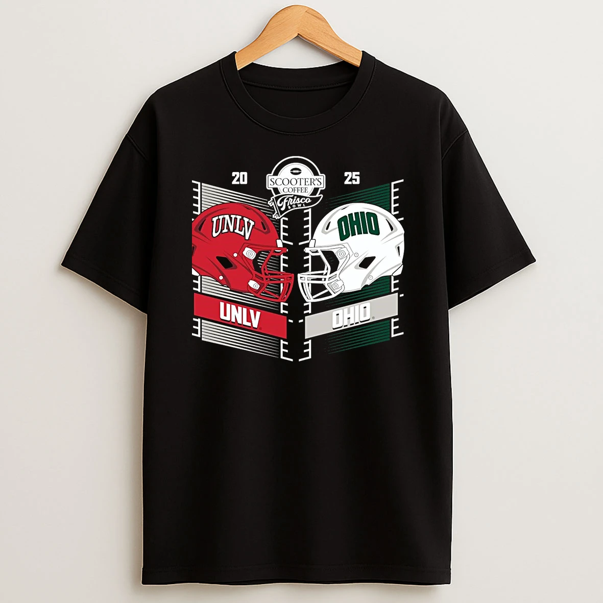 Unlv Rebels Vs Ohio Bobcats 2025 Frisco Bowl Head To Head T Shirt