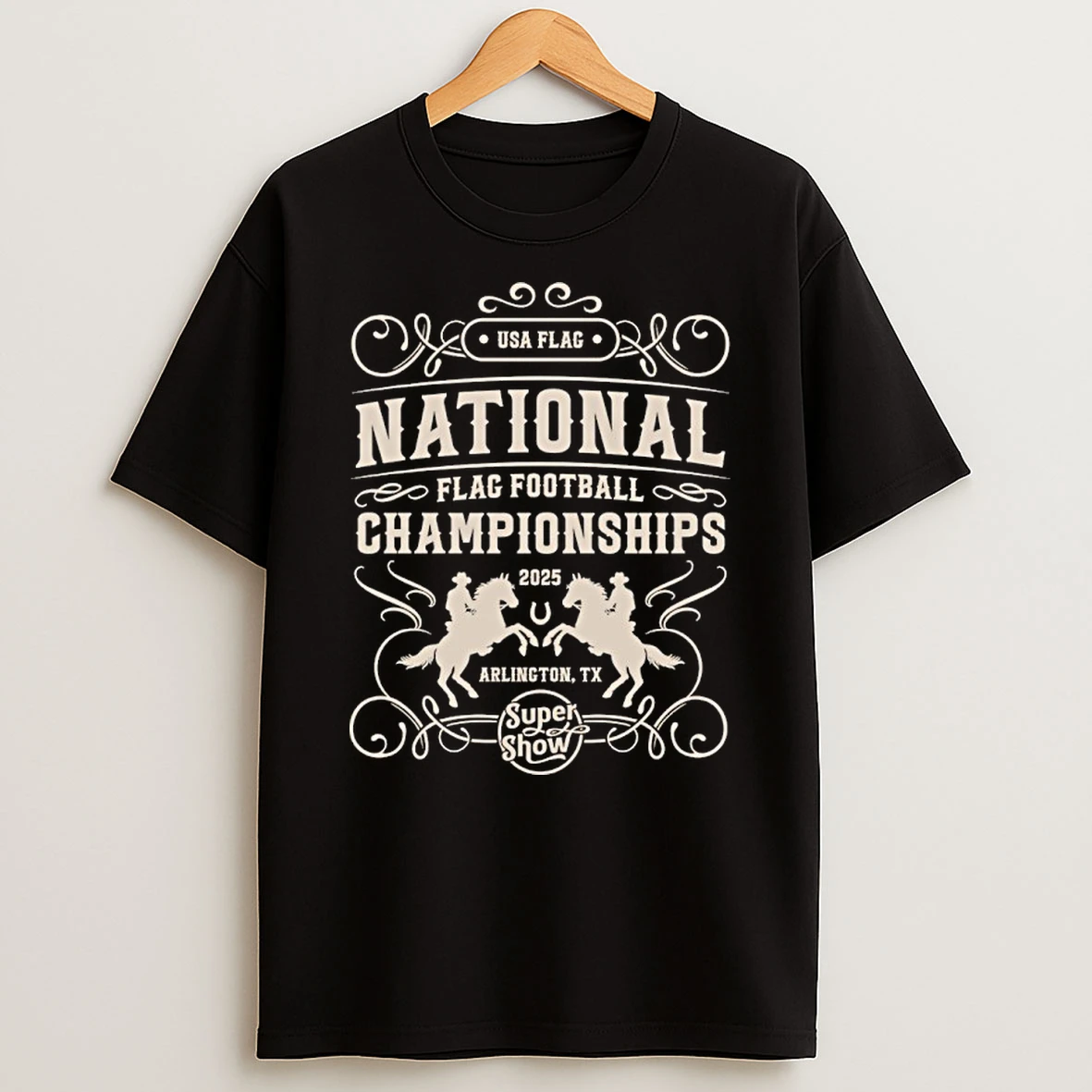Usa Flag National Championships Arlington Texas 2025 T Shirt