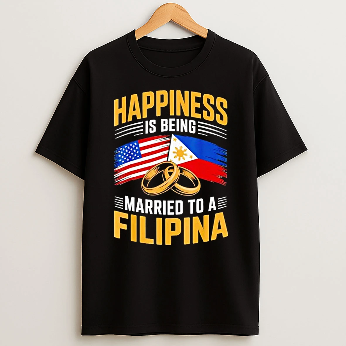 Usa Married To Filipina Pinay Filipino Country Philippines T Shirt