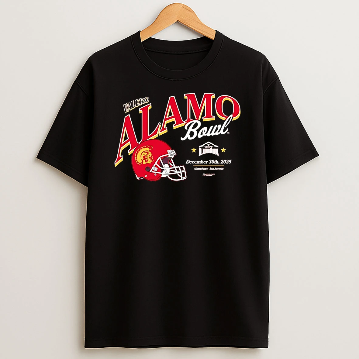 Usc Trojans 2025 Valero Alamo Bowl Helmet T Shirt