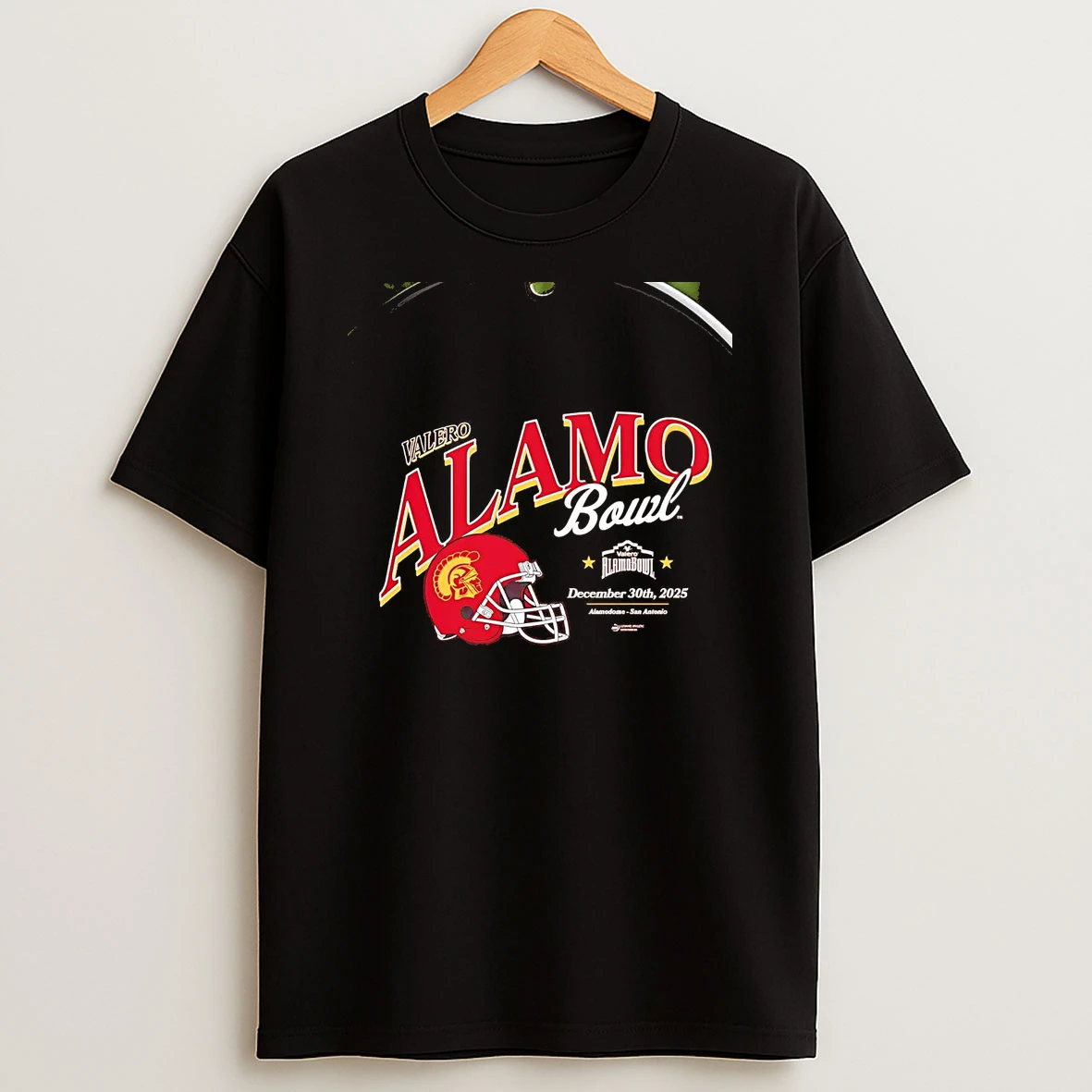 Usc Trojans 2025 Valero Alamo Bowl Helmet Chriast T Shirt