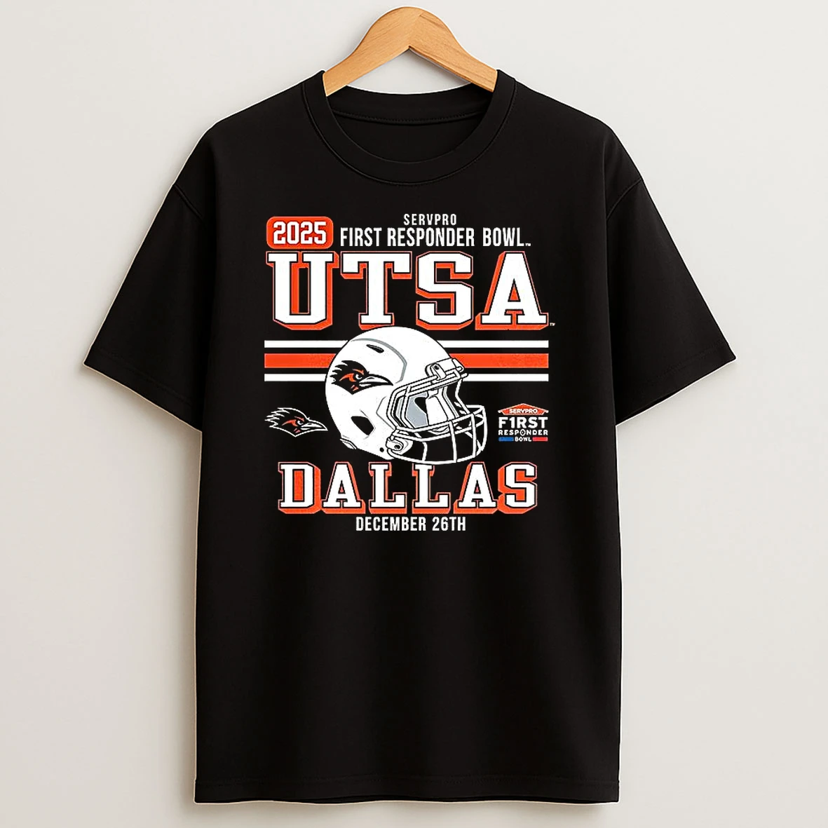 Utsa Roadrunners 2025 First Responder Bowl Bound T Shirt