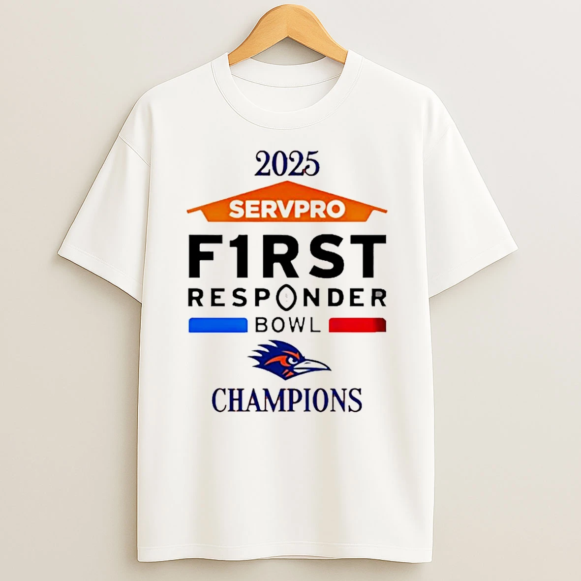 Utsa Roadrunners 2025 First Responder Bowl Champions Classic T Shirt