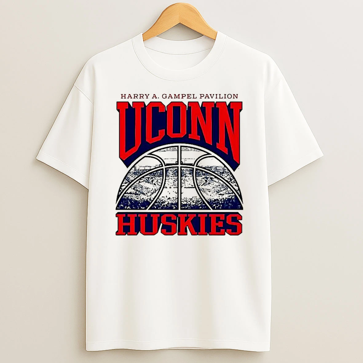Uconn Huskies Huskies Basketball Harry A Gampel Pavilion T Shirt