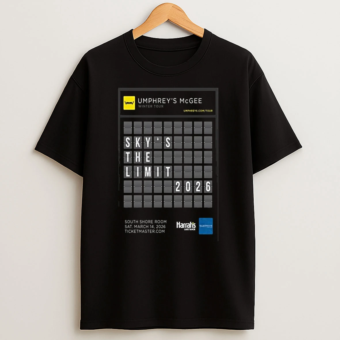 Umphreys Mcgee South Shore Room March 14 2026 Concert T Shirt
