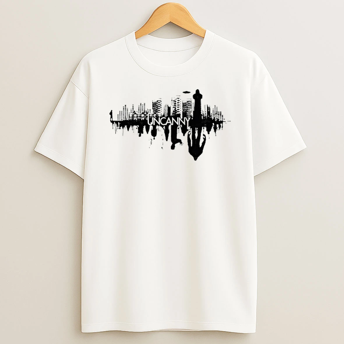 Uncanny Cityscape Graphic T Shirt