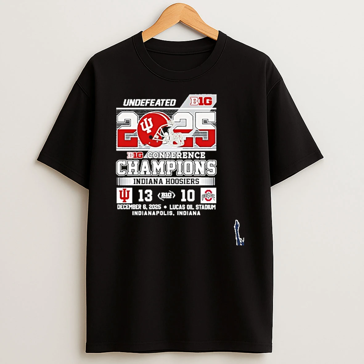 Undefeated 2025 Big 10 Conference Champions Indiana Hoosiers T Shirt