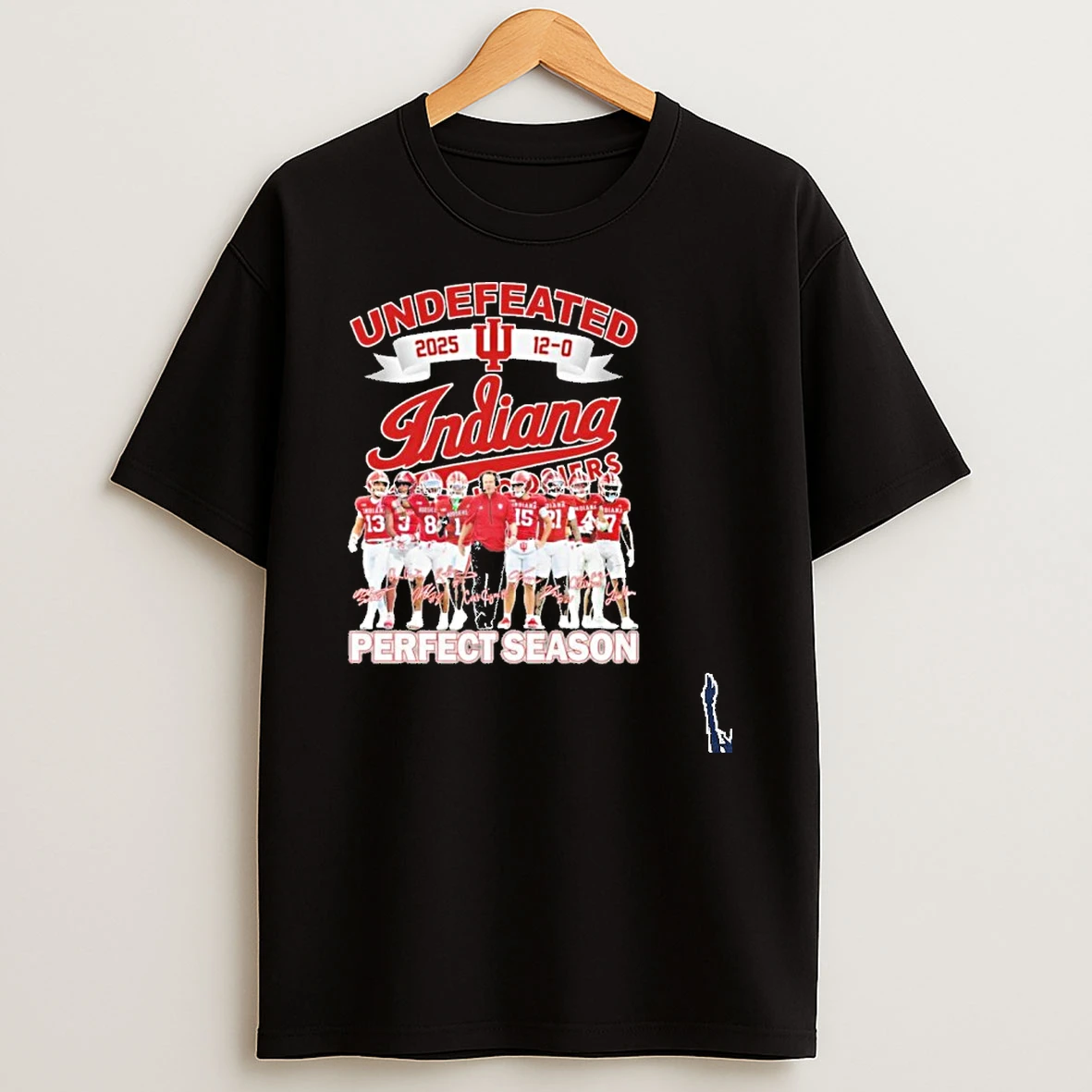 Undefeated 2025 Indian Team Player Signature Perfect Season T Shirt