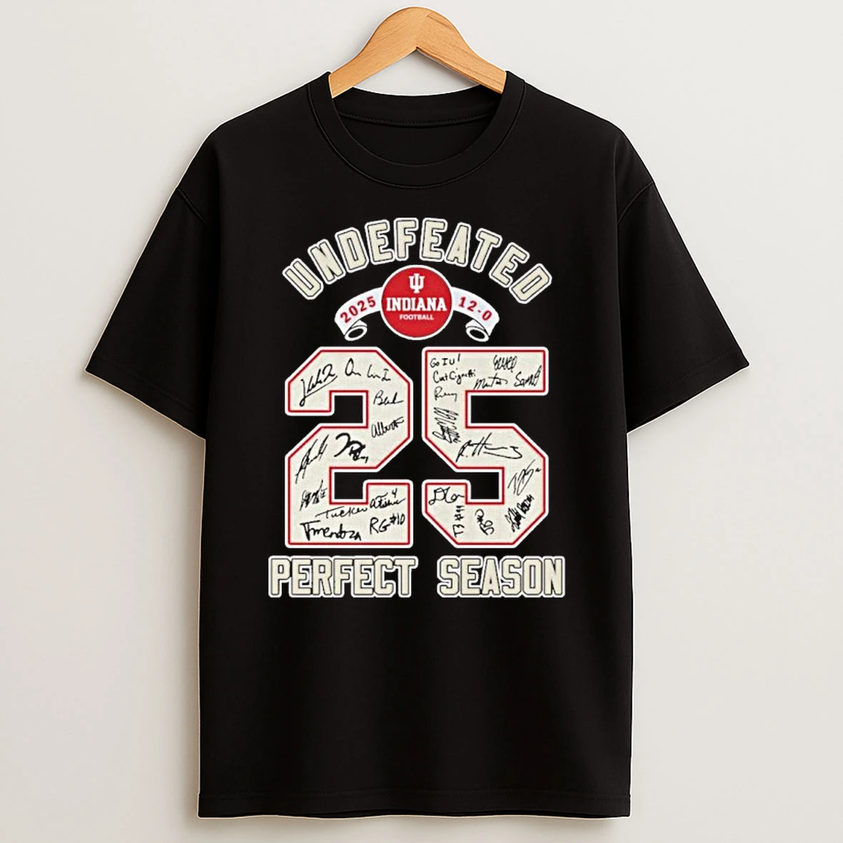 Undefeated Indiana Football 25 Perfect Season T Shirt
