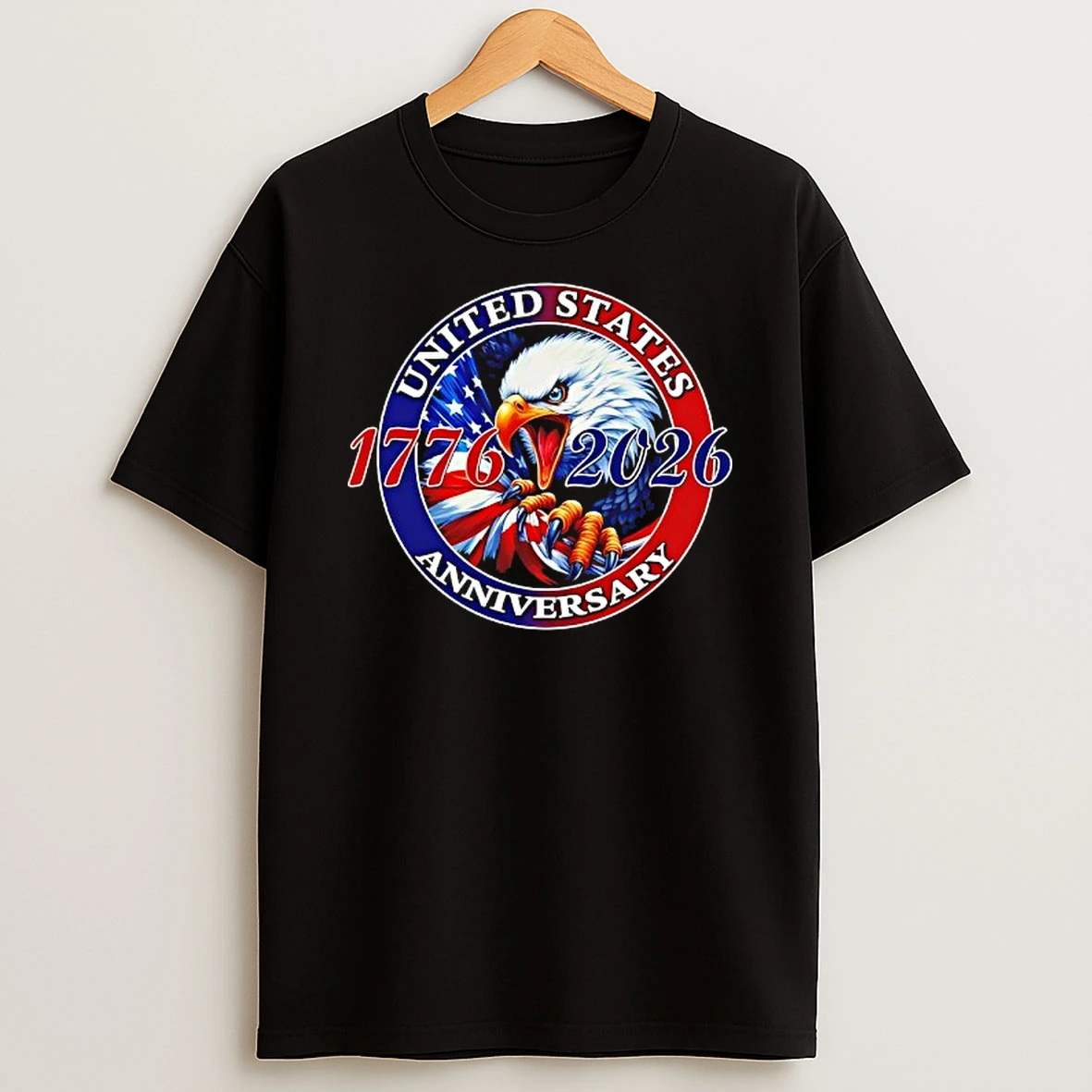 United States 250th Anniversary Patriotic 1776%ce%b3co2026 Logo T Shirt
