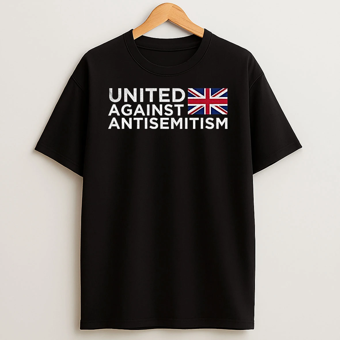 United Against Antisemitism Uk Flag T Shirt