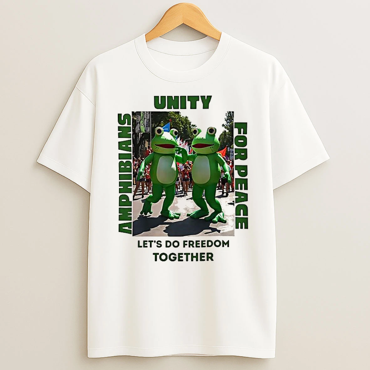 Unity Frog Lets Do Freedom Together T Shirt