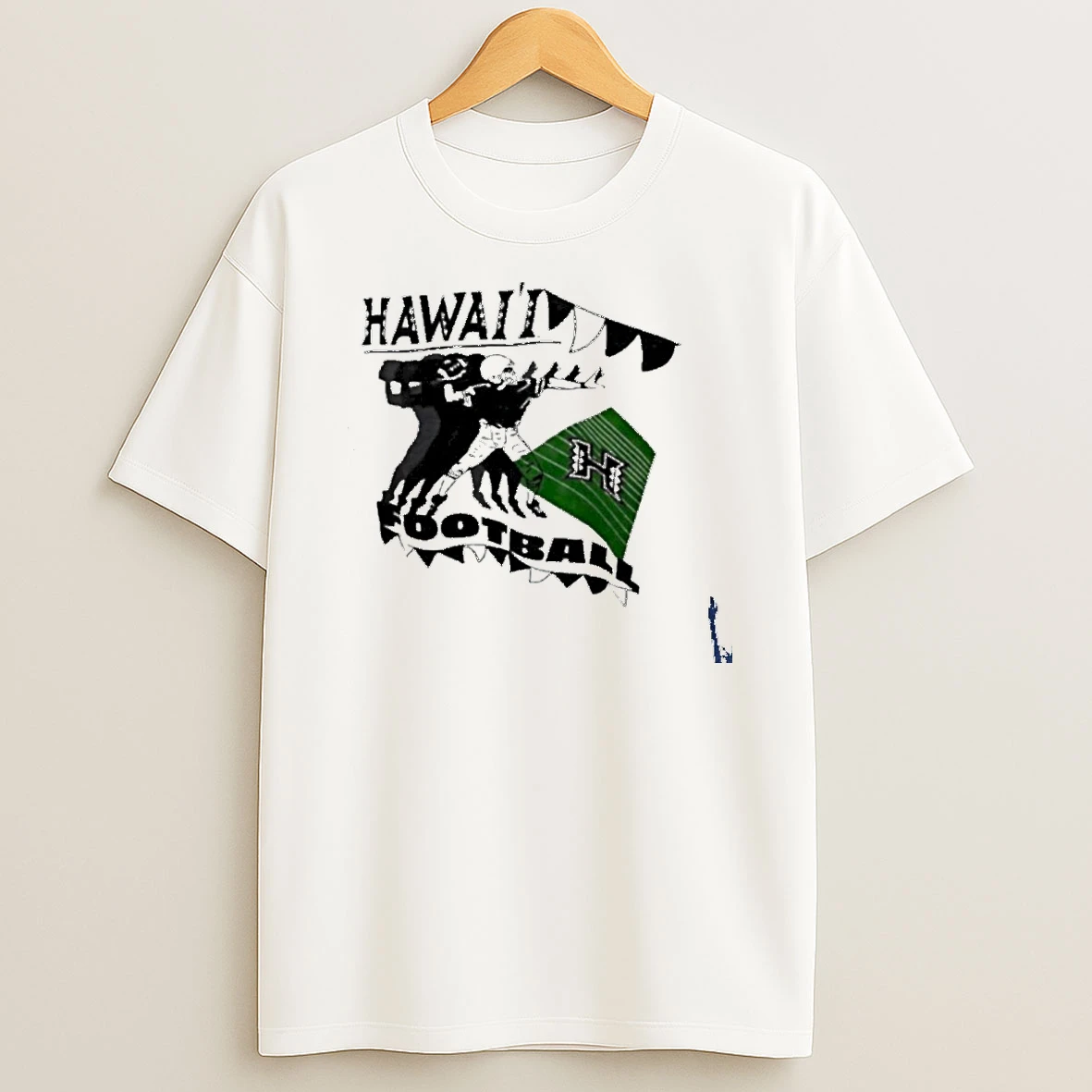 University Of Hawaii Rainbow Warriors Football T Shirt