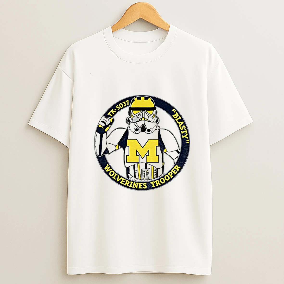 University Of Michigan Wolverines Stormtrooper Tk 5037 Blasty T Shirt