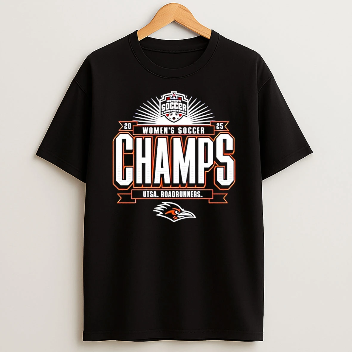 University Of Texas San Antonio Womens Soccer 2025 Aac Tournament Champions T Shirt