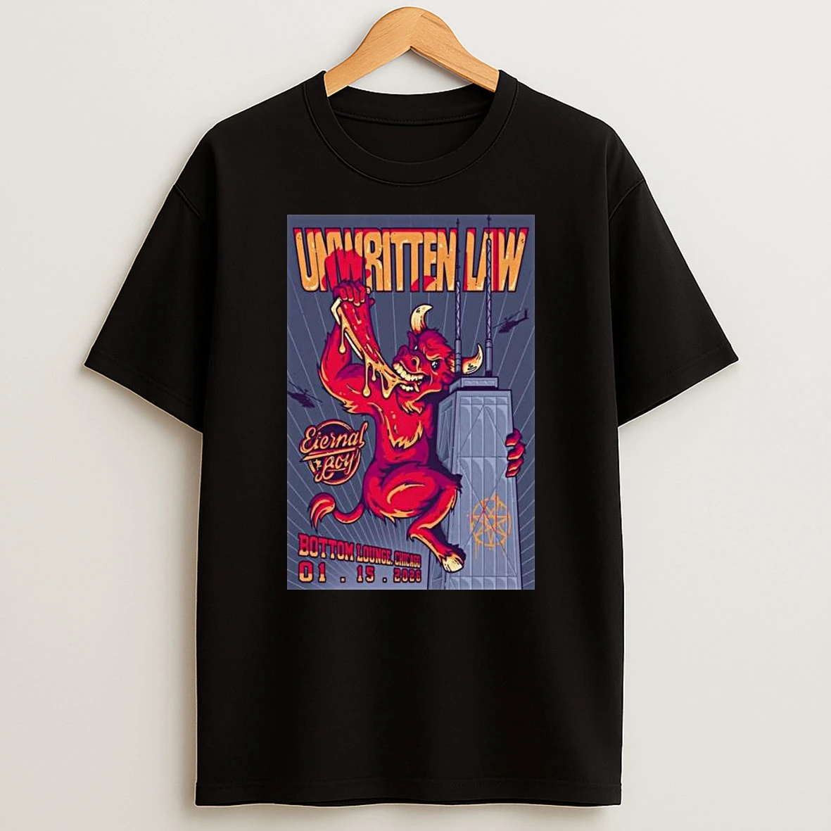Unwritten Law Jan 15 2026 Chicago T Shirt