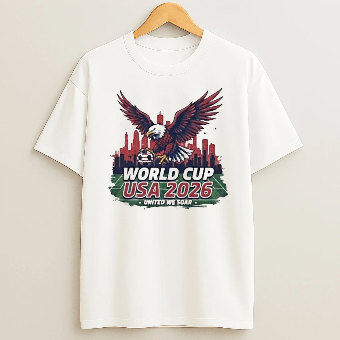 Usa 2026 World Cup Eagle Soccer United We Soar T Shirt