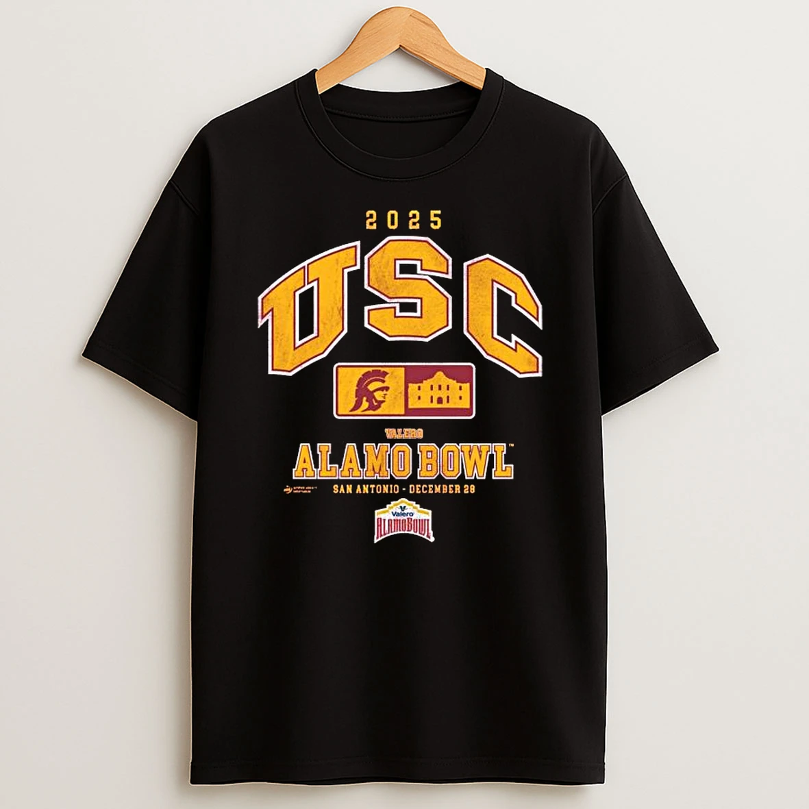 Usc Trojans 2025 Valero Alamo Bowl T Shirt
