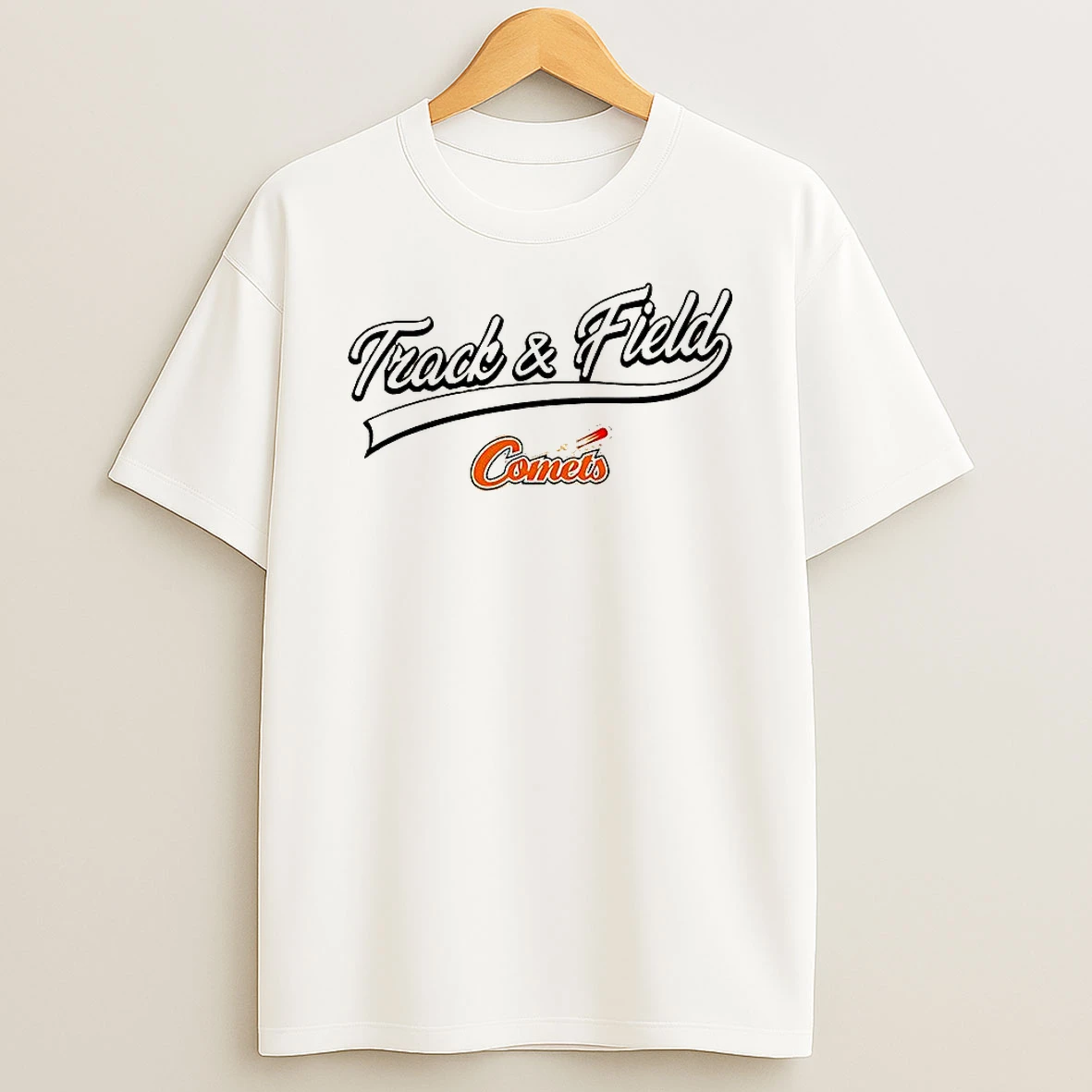 Ut Dallas Texas Comets Track And Field Logo T Shirt