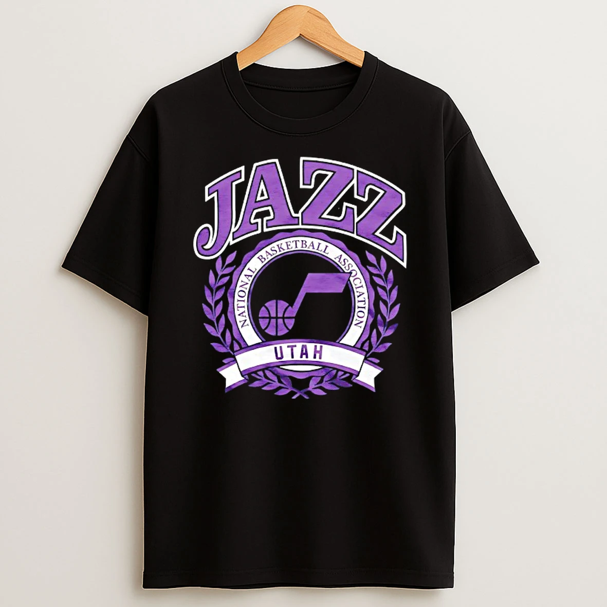 Utah Jazz Basketball Nba Crest Logo T Shirt