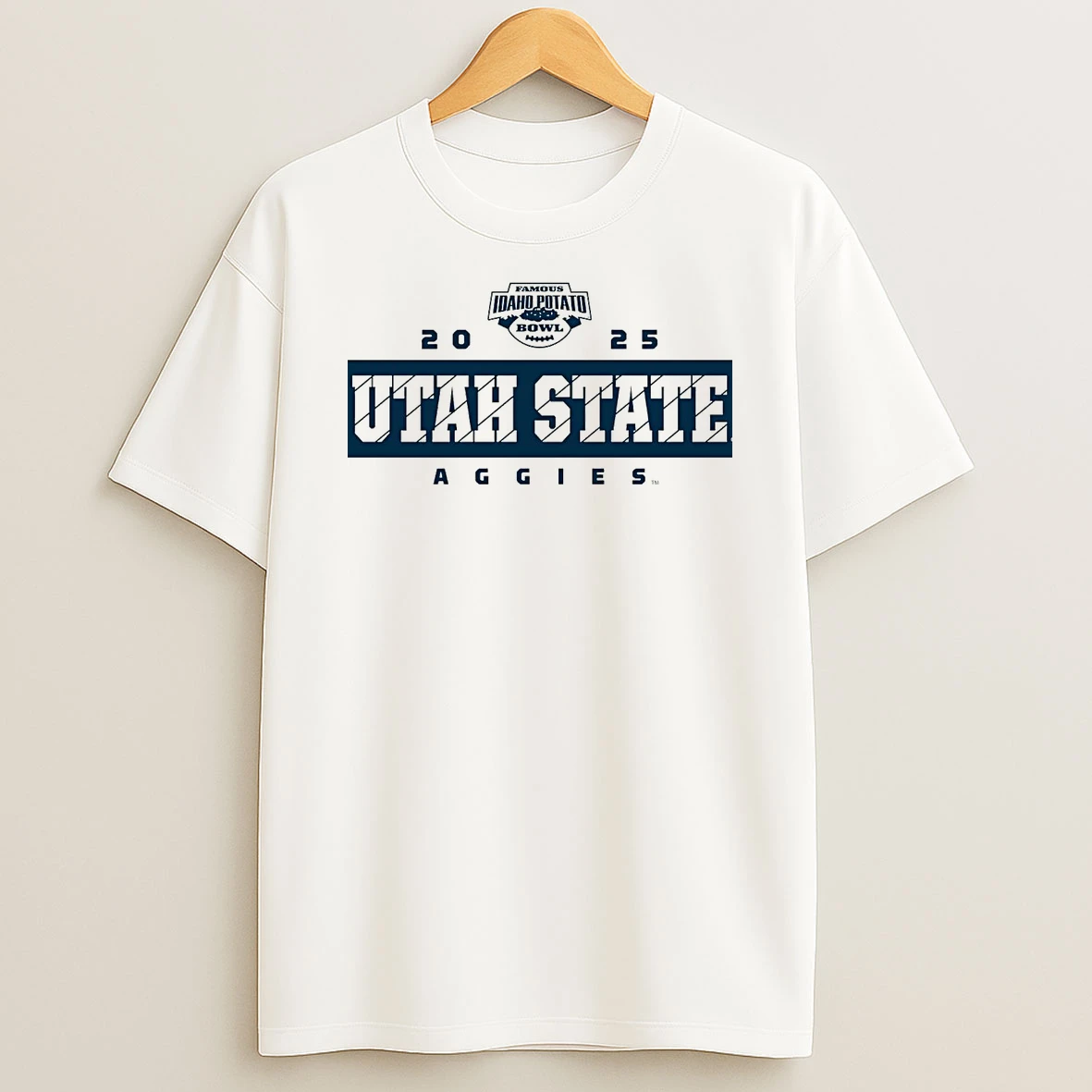 Utah State Aggies 2025 Famous Idaho Potato Bowl T Shirt