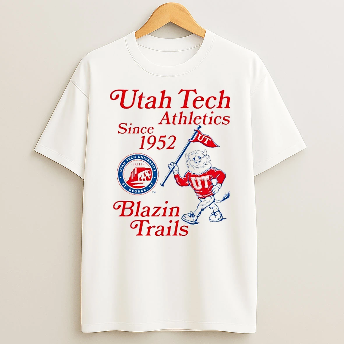 Utah Tech Athletics Since 1952 Blazin Trails T Shirt