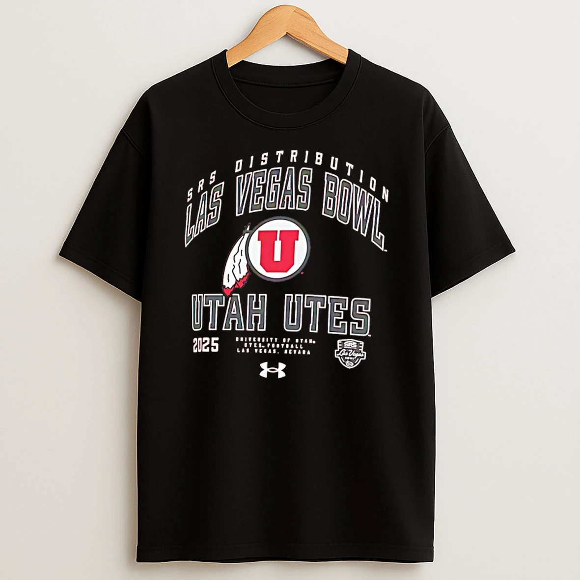 Utah Utes 2025 Las Vegas Bowl Logo T Shirt