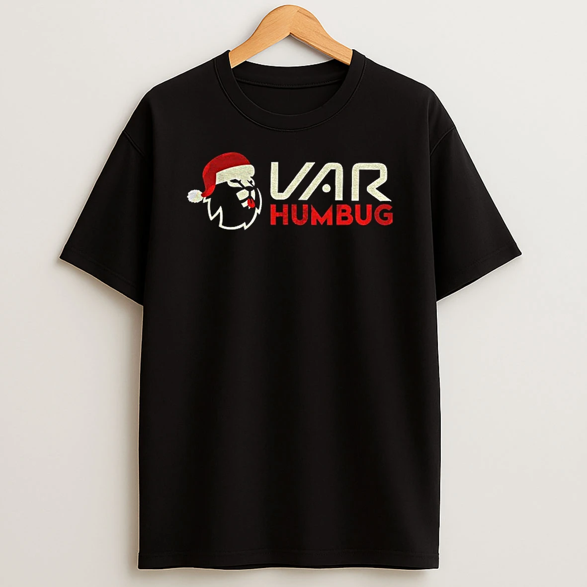 Var Humbug Santa Hat Merry Christmas T Shirt