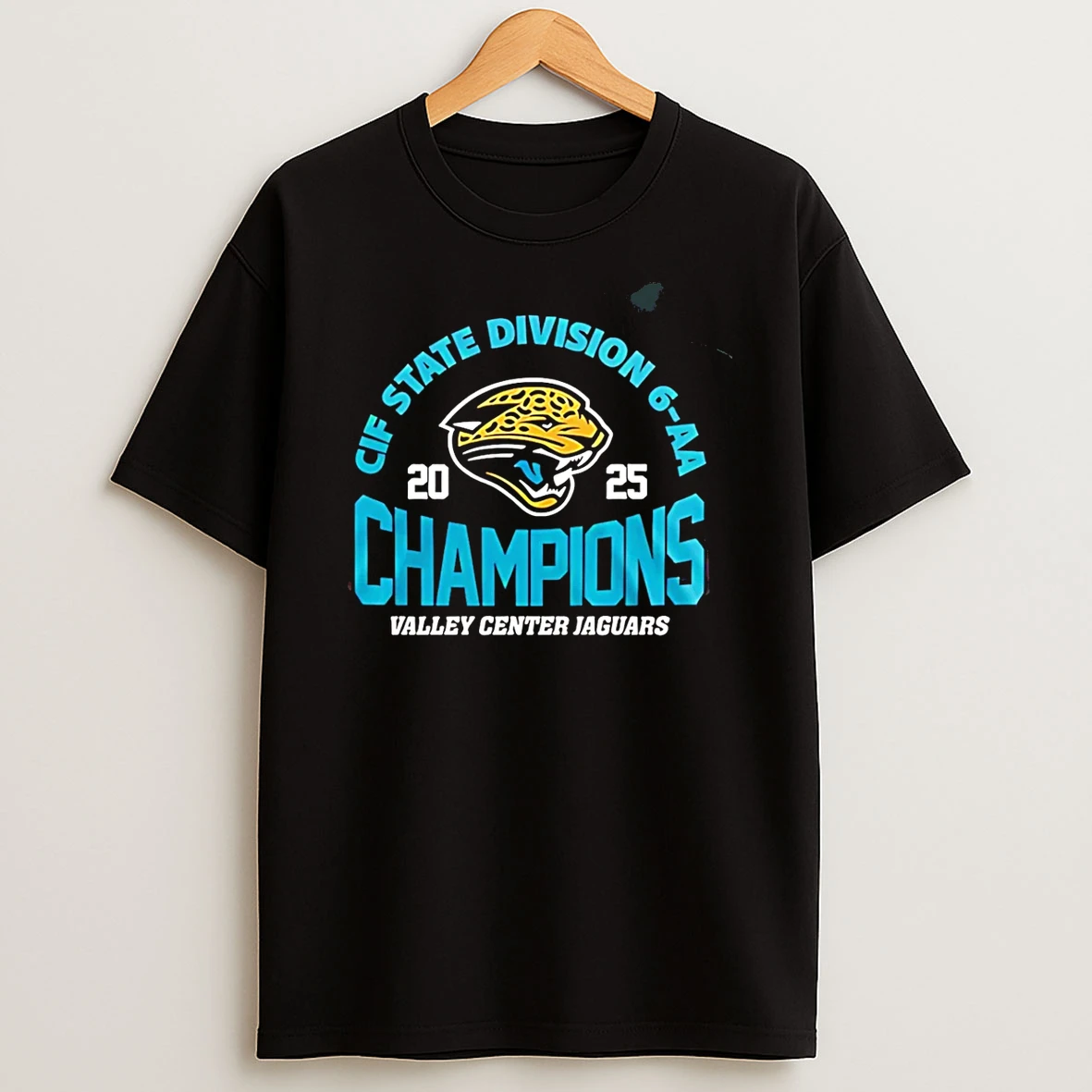 Valley Center Jaguars 2025 Cif State Division 6 Aa Champions T Shirt